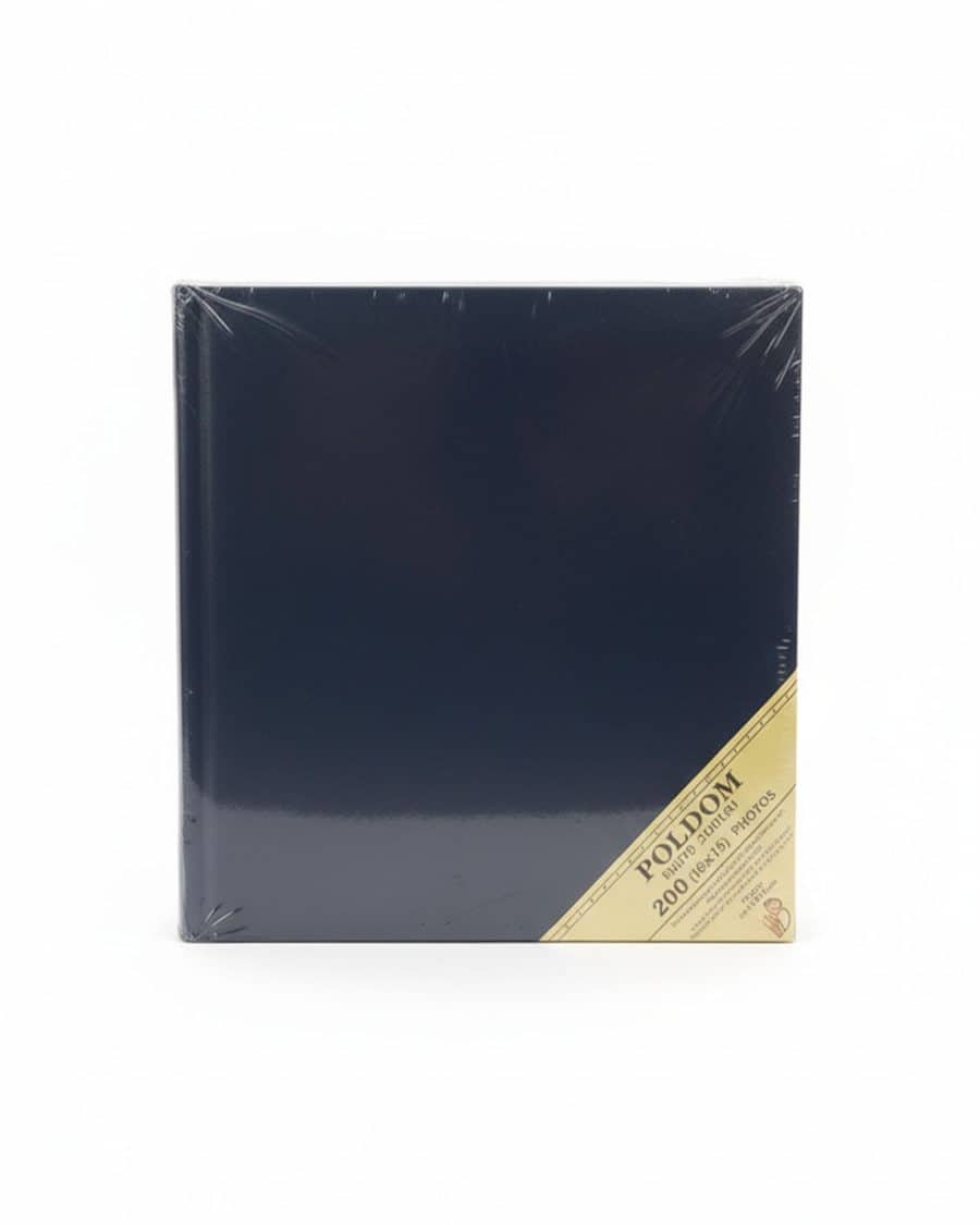 Фотоальбом на 200 фото Poldom BB-10x15 Classic Blue Gladki (Еко-шкіра)